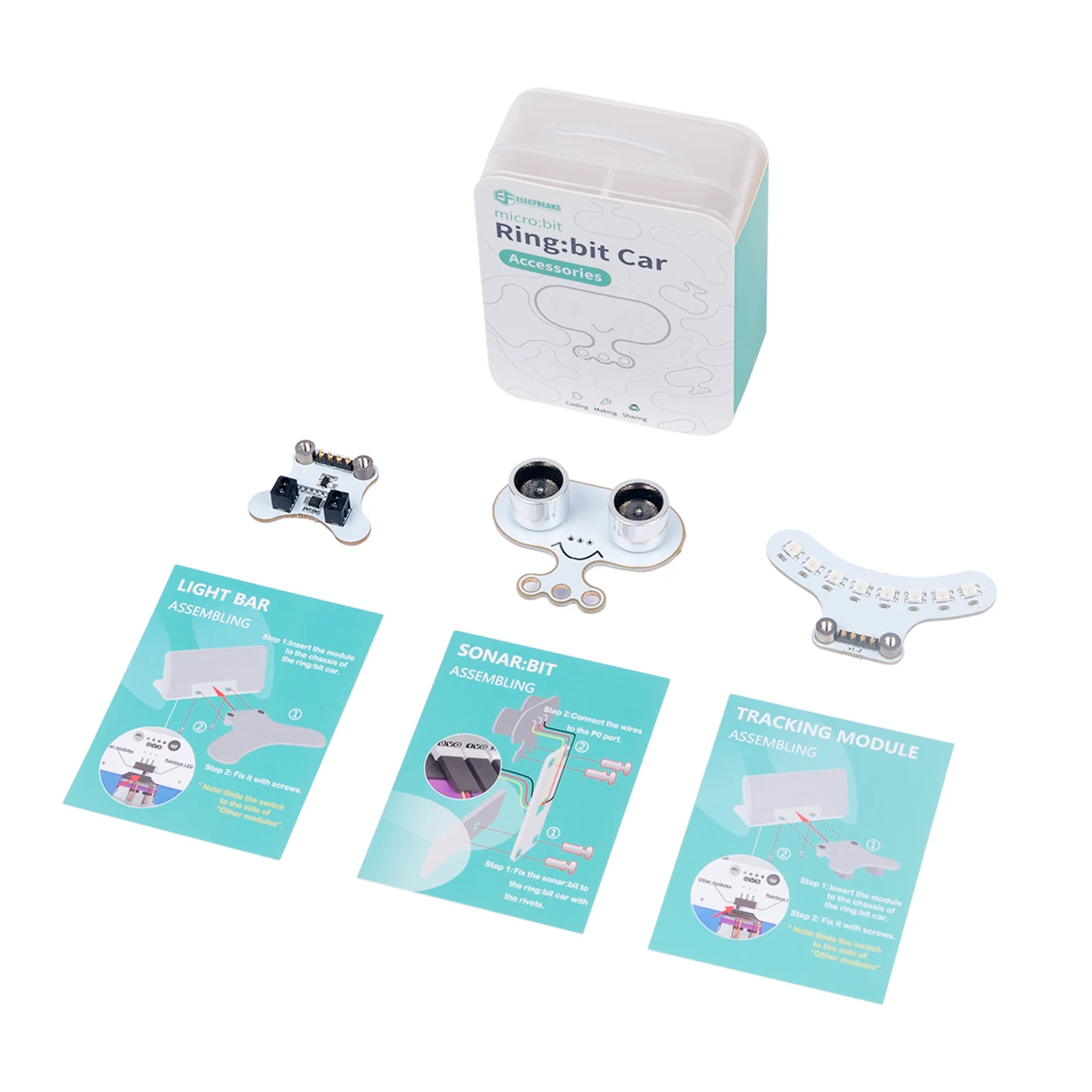 Ring:bit Car V2 kit contents